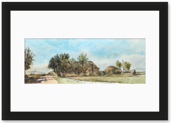 R36 Aquarel - Gezicht bij het Huis Te Vraag 2023