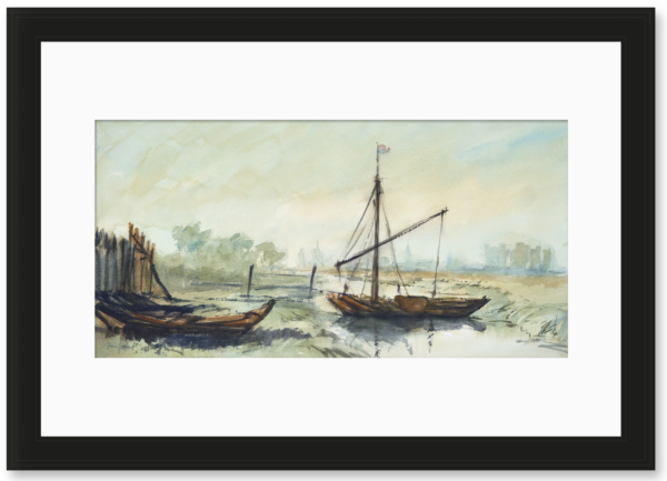 R30 Aquarel - Kanaal met boten v1 2019