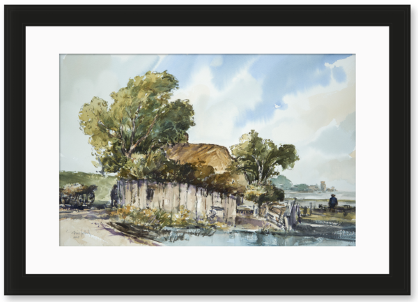 R06 Aquarel - Boerderij aan de Spaarndammerdijk 2018