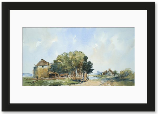 R05 Aquarel - Boerderij aan de Diemerdijk 2018