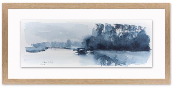 79 Aquarel monochrome - Aduarderdiep 2026